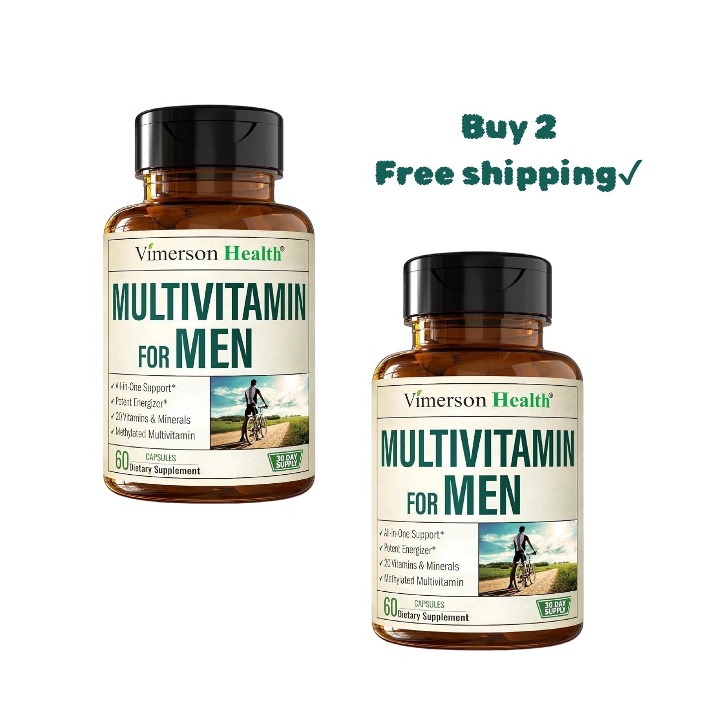 Multivitamin for Men& Multiminerals Capsules with Vitamin B12, A, D, C, Zinc, Magnesiu