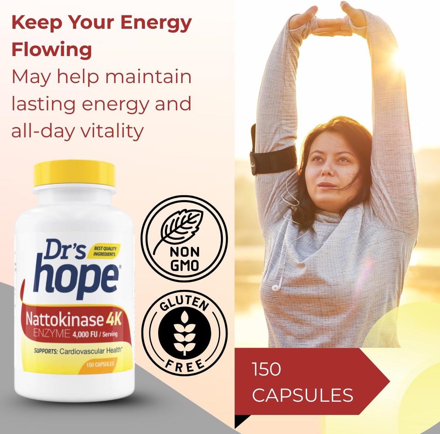 Nattokinase 4000 FU - 150 Vegan Capsules
