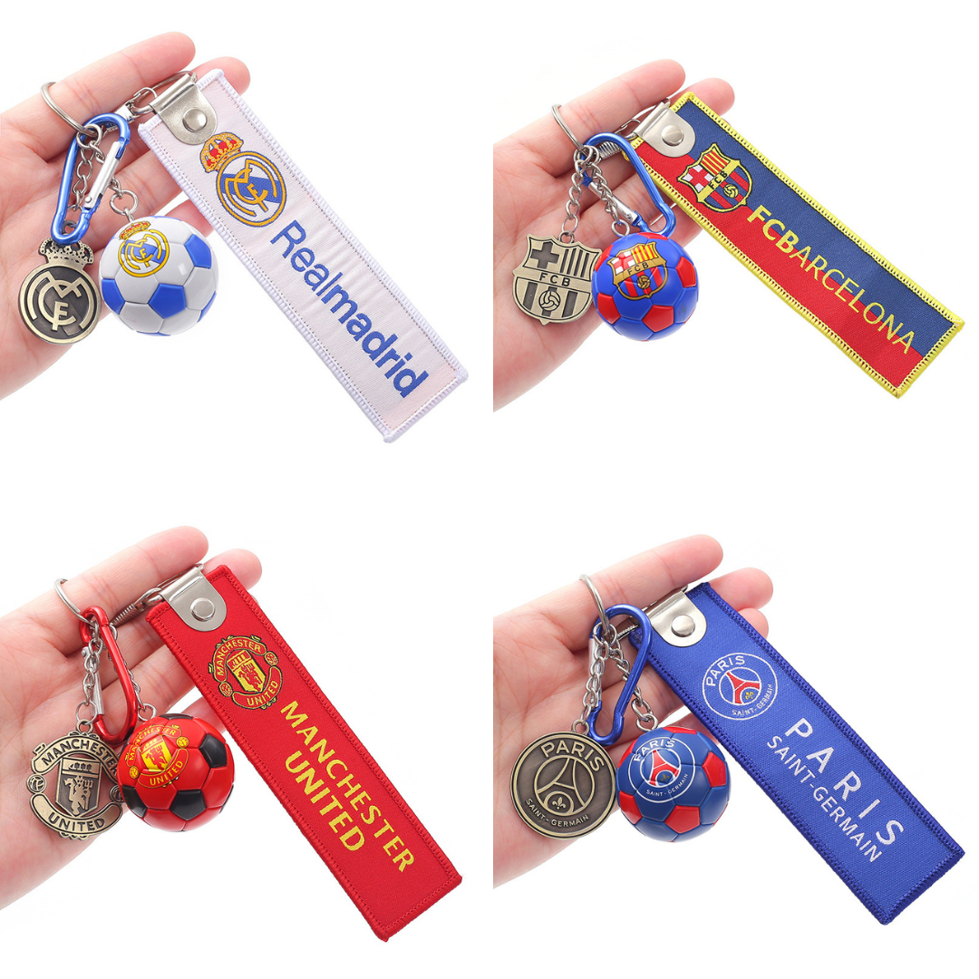Football Club Keychain | Fan Badge Collectible