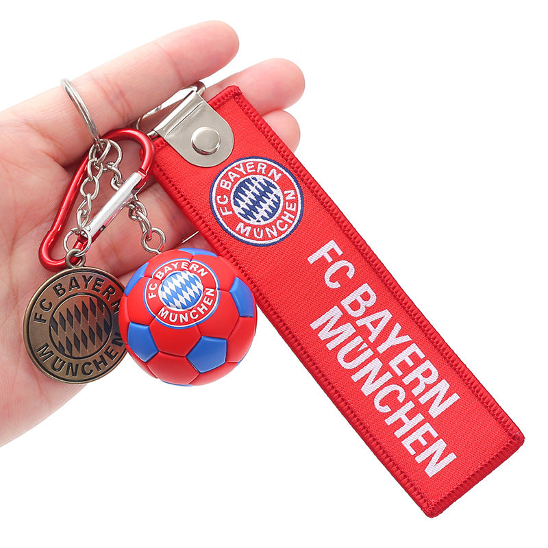 Football Club Keychain | Fan Badge Collectible
